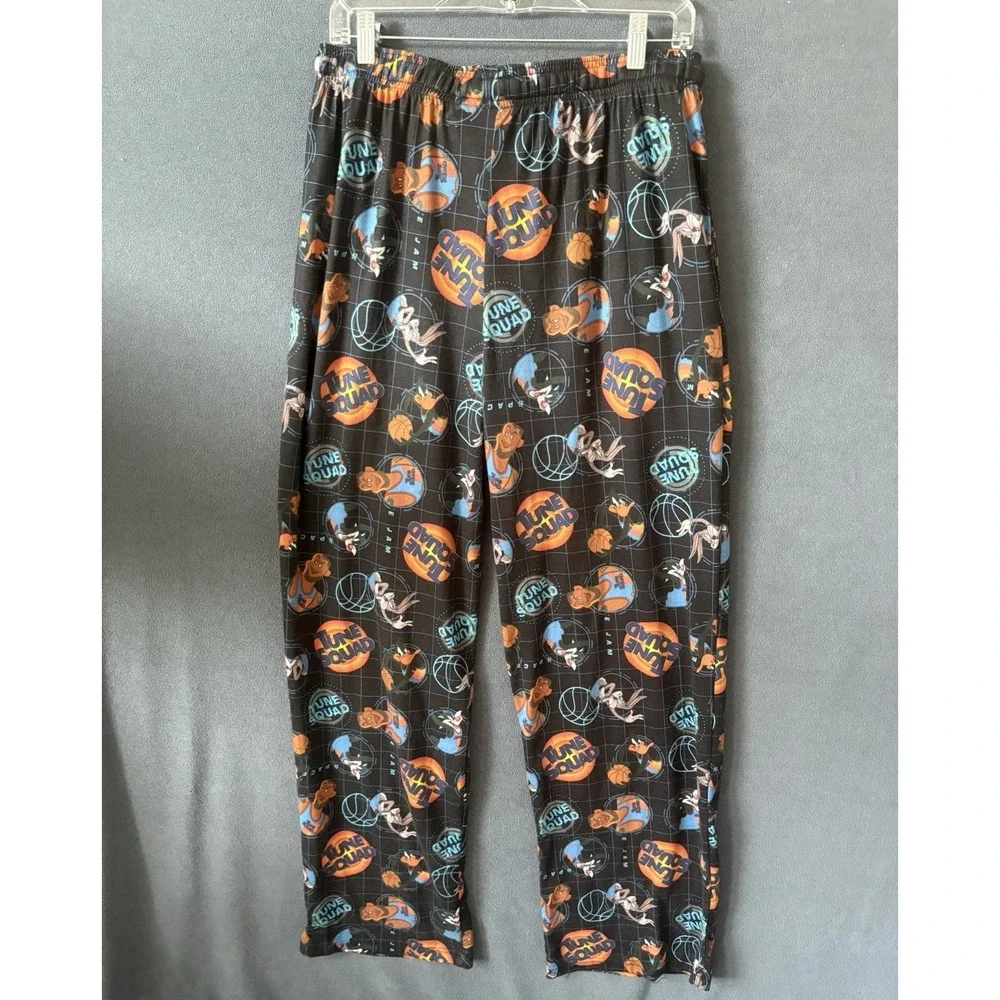 Space Jam a New Legacy Tune Squad Pajama Lounge Pants Looney Tunes Black Large